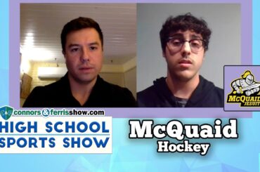 McQuaid Hockey - Coach Dugan with Dante Coelho - Connors & Ferris HS Sports Show - Feb. 23, 2022