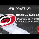 Carolina Hurricanes draft Bradly Nadeau 30th in 2023 NHL Draft | Instant Reaction & Analysis