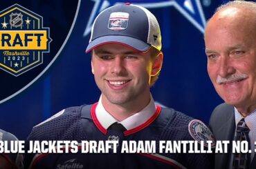 Columbus Blue Jackets take Adam Fantilli with third pick | 2023 NHL Draft