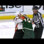 Ryan Getzlaf and Carson Soucy Go At It