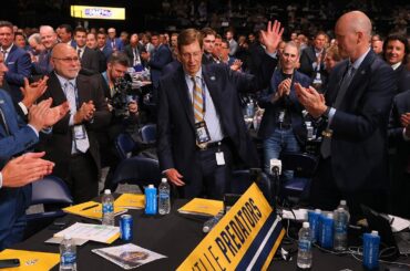 David Poile makes final pick, gets standing ovation in Nashville