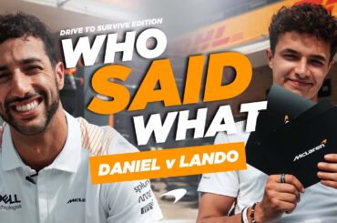 Lando Norris and Daniel Ricciardo play the Formula 1: Drive to Survive Quiz