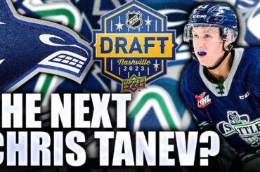 CANUCKS DRAFT THE NEXT CHRIS TANEV? SHUTDOWN D-MAN FROM WHL SAWYER MYNIO (2023 NHL Draft Prospects)