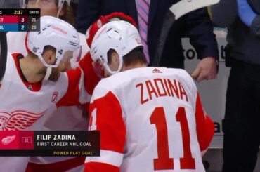 Filip Zadina's First NHL Goal - 3/5/19