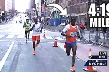 Joshua Cheptegei VS. Jacob Kiplimo || 2023 New York City Half Marathon