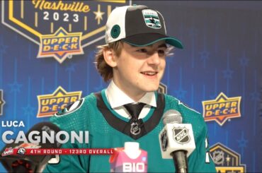 NHL Draft Media Availability - Luca Cagnoni