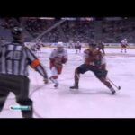 Andrew Ladd HITS Drayson Bowman (Hurricanes & Thrashers) NHL April 8, 2011