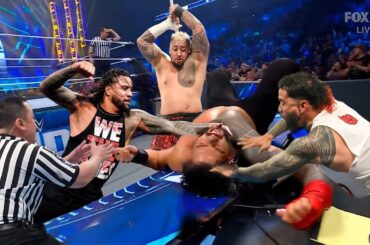 Usos & Solo Sikoa Attacks Roman Reigns WWE Smackdown 2023 Highlights