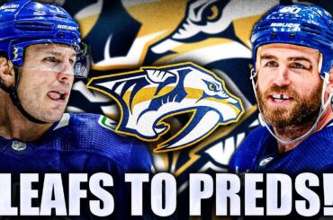 NASHVILLE PREDATORS STEALING MAPLE LEAFS: LUKE SCHENN & RYAN O'REILLY SIGNED (Toronto NHL News 2023)