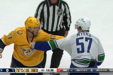 Michael McCarron takes on Tyler Myers