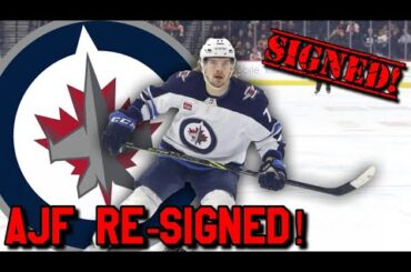 Winnipeg Jets Re-Sign Axel Jonsson-Fjällby to 2x775K Contract!! Jets Fan Reaction!!