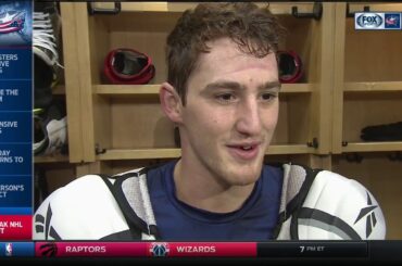 Lukas Sedlak on making NHL debut with Blue Jackets