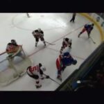 Martin Brodeur great diving save on Marc Staal in Game 1
