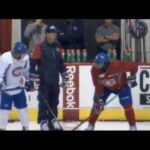 P.K. Subban vs. Brendan Gallagher at practice 26-09-2015 Montreal Canadiens