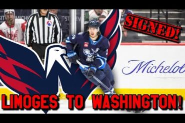 Washington Capitals Sign Alex Limoges to 1x775K Contract!! Jets Fan Reaction!!