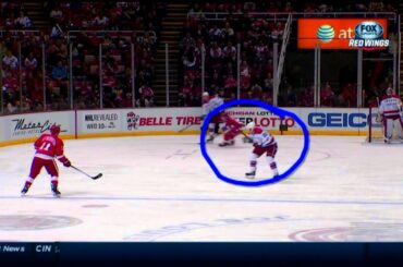 Instant Replays - John Carlson almost takes off Troy Brouwer's Head while clearing the zone