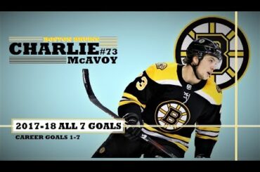 Charlie McAvoy (#73) ● ALL 7 Goals 2017-18 Season (HD)