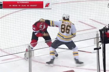 Kevan Miller Drops The Gloves With Miles Wood 19 Seconds Into Game