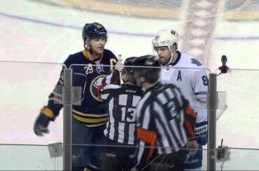 Brayden McNabb vs Rosehill fight. Toronto Maples Leafs vs Buffalo Sabres 4/3/12 NHL Hockey