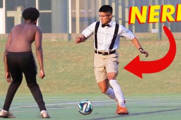 NERD PLAYS SOCCER (football) *ankles broken*