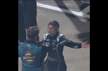 Hailie Deegan upset with Lawless Alan after Martinsville Speedway #shorts