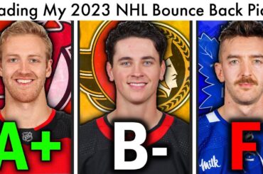 Grading My 2023 NHL Bounce Back Picks! (NHL Season/Playoff Predictions & Pinto/Senators News Today)