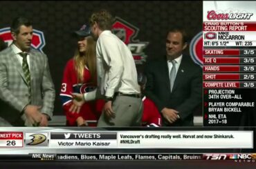 Canadiens select Michael McCarron - 6/30/2013 - HD