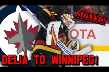 Winnipeg Jets Sign Collin Delia to 1x775K Contract!! Jets Fan Reaction!!