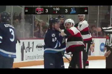 Brendan Lemieux vs Erik Burgdoerfer Dec 15, 2017