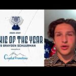 Brayden Schuurman wins Rookie of the Year Award presented by Coastal Promotions