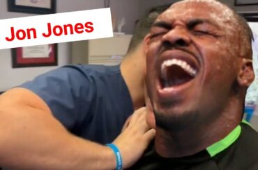 UFC Legend Jon Jones Gets INSANELY LOUD neck adjustment