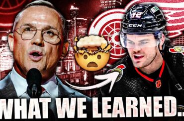 WHAT WE LEARNED FROM STEVE YZERMAN & ALEX DeBRINCAT… Detroit Red Wings News & Trade Rumours Today