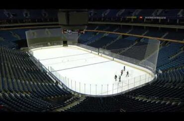 KeyBank Center Buffalo Sabres Ice Installation Timelapse 2021