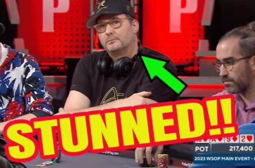 You've Never Seen Phil Hellmuth This Quiet Before! | 2023 World Series of Poker Main Event