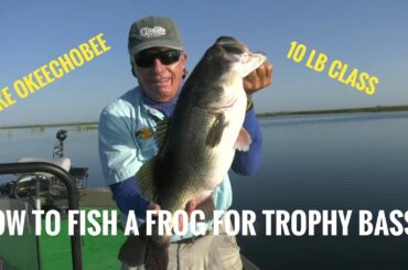 How to fish a frog for trophy Bass