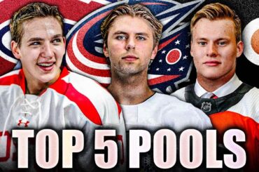 TOP 5 NHL PROSPECT POOLS RANKED (Re: Byron Bader) Post 2023 NHL Draft (Hutson, Fantilli, Michkov)