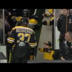 Young Bruins Fan Fist Bumps His Favorite Team