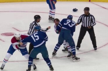 (Fight)  Bobby Farnham vs Frederik Gauthier / Michael McCarron vs Matt Martin