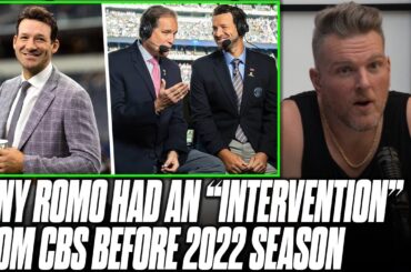 CBS Reportedly Unhappy With Romo's Recent Commentary, Had "Intervention" | Pat McAfee Reacts