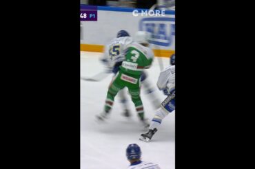 Jonas Ahnelöv hit vs Rögle BK in SHL 25 october 2022