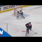 Nathan MacKinnon Rips A Shot Past Darcy Kuemper After Forcing Coyotes Turnover