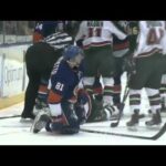 Trevor Gillies 10 Game Suspension Hit on Cal Clutterbuck(3/2/11)