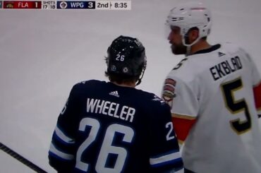 Panthers' Josh Mahura boarding hit on Jets' Blake Wheeler