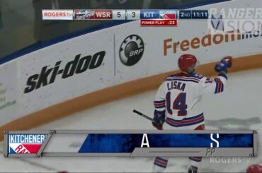 Adam Liska 7 Goal in season OHL Kitchener Rangers