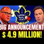 🚨 MAPLE LEAFS ANNOUNCES! MILLIONAIRE CONTRACT! ELLIOTTE FRIEDMAN CONFIRMS! TORONTO MAPLE LEAFS NEWS