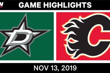 NHL Highlights | DAL vs. CGY - Nov. 13, 2019