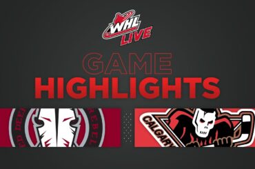 WHL Highlights: Rebels (3) at Hitmen (2) OT - November 27, 2022