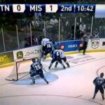 Sabres prospect Brayden McNabb lines up Jordan Mayer at 2011 Memorial Cup