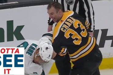 GOTTA SEE IT: Zdeno Chara Feeds Evander Kane Fists During Huge Tilt After Getting Jumped