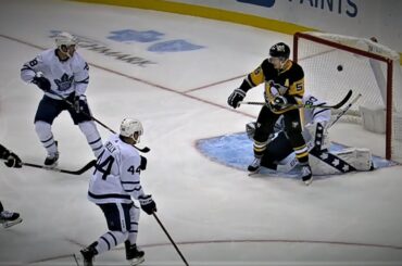 Evan Rodrigues Converts The TouchDown For The Pittsburgh Penguins